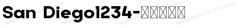 San Diego1234字体转换